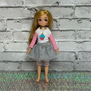 Arklu Sophia Birthday Girl Toy 7 in. Shirt Skirt Leggings Blonde Hair Blue Eyes